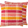 Happy Stripes Pillow - Cotton, Zipper