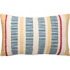 Blue Lines Pillow - Cotton, Zipper