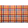 Happy Plaid Rug - Cotton, Latex skid-resistant backing