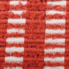 Orange Stripe Rug - Cotton, Latex skid-resistant backing