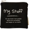 My Stuff Everything Pouch - Cotton, Faux Leather, Metal