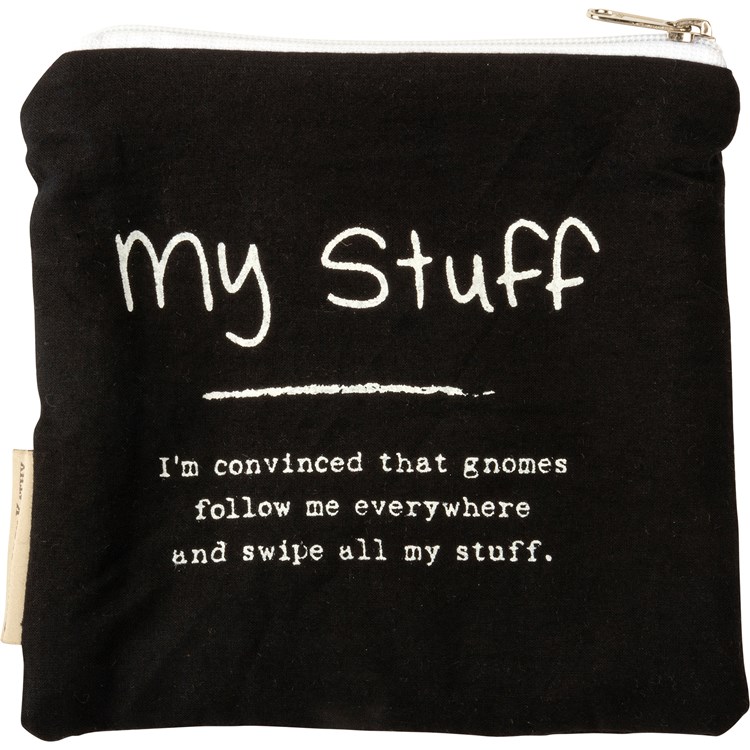 My Stuff Everything Pouch - Cotton, Faux Leather, Metal