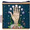 Everything Pouch - Reach For The Stars - 7" x 6.50" - Cotton, Faux Leather, Metal