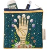 Everything Pouch - Reach For The Stars - 7" x 6.50" - Cotton, Faux Leather, Metal