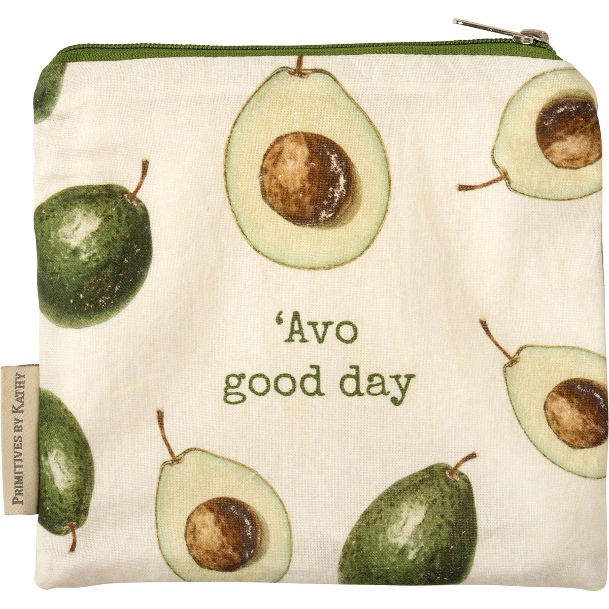 'Avo Good Day Everything Pouch - Cotton, Faux Leather, Metal