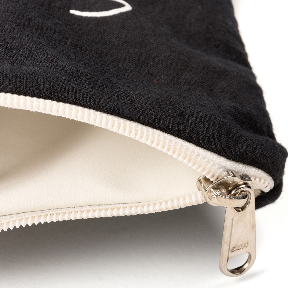 If I Lose This Bag Everything Pouch - Cotton, Faux Leather, Metal