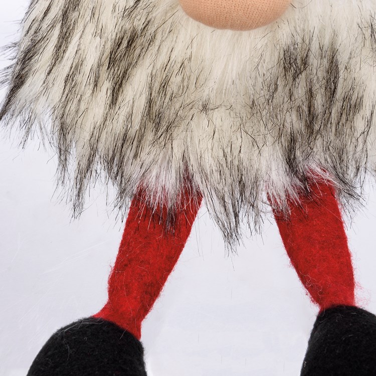 Gnome Hanging Legs Sitter - Polyester, Sand