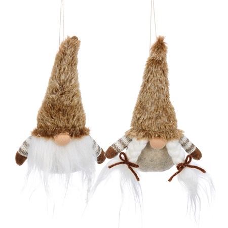 Gnome Couple Ornament Set - Polyester