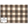 Brown Buffalo Check Paper Placemat Pad - Paper