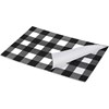 Paper Placemat Pad - Black Buffalo Check - 17.50" x 12" - Paper