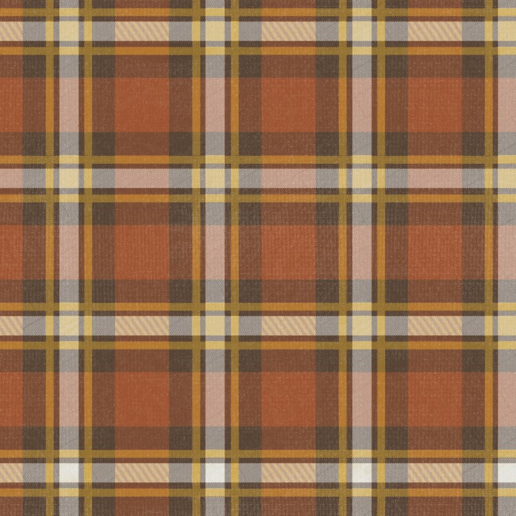 Fall Plaid Paper Table Runner - Paper