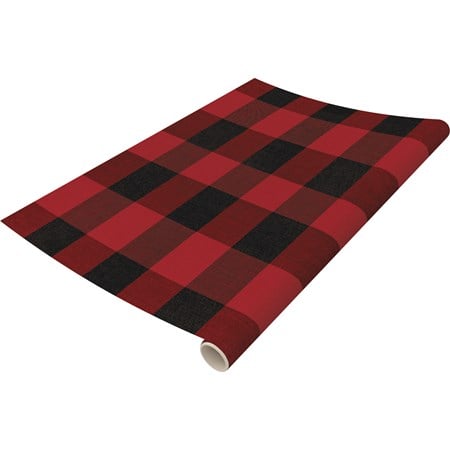 Paper Table Runner - Red Buffalo Check - 30 ft. x 20" - Paper
