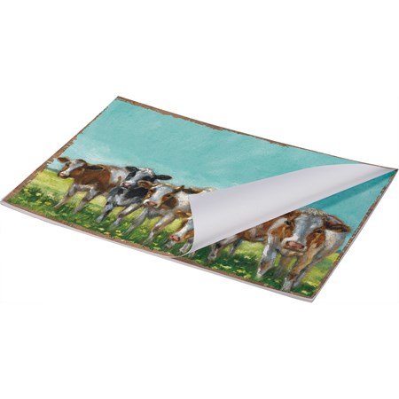 Paper Placemat Pad - Cows - 17.50" x 12" - Paper