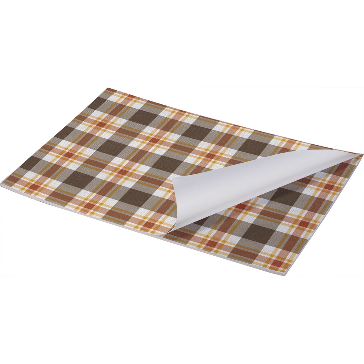 Paper Placemat Pad - Fall Plaids - 17.50" x 12" - Paper