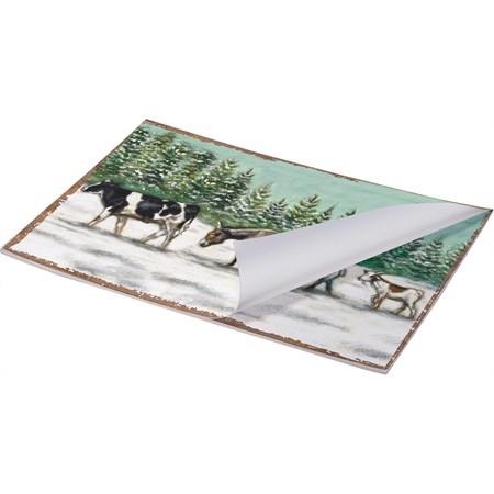 Winter Animals Paper Placemat Pad - Paper