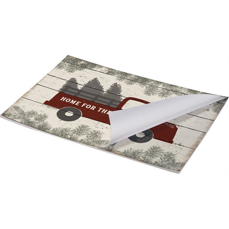 Truck Home For The Holidays Paper Placemat Pad - Paper