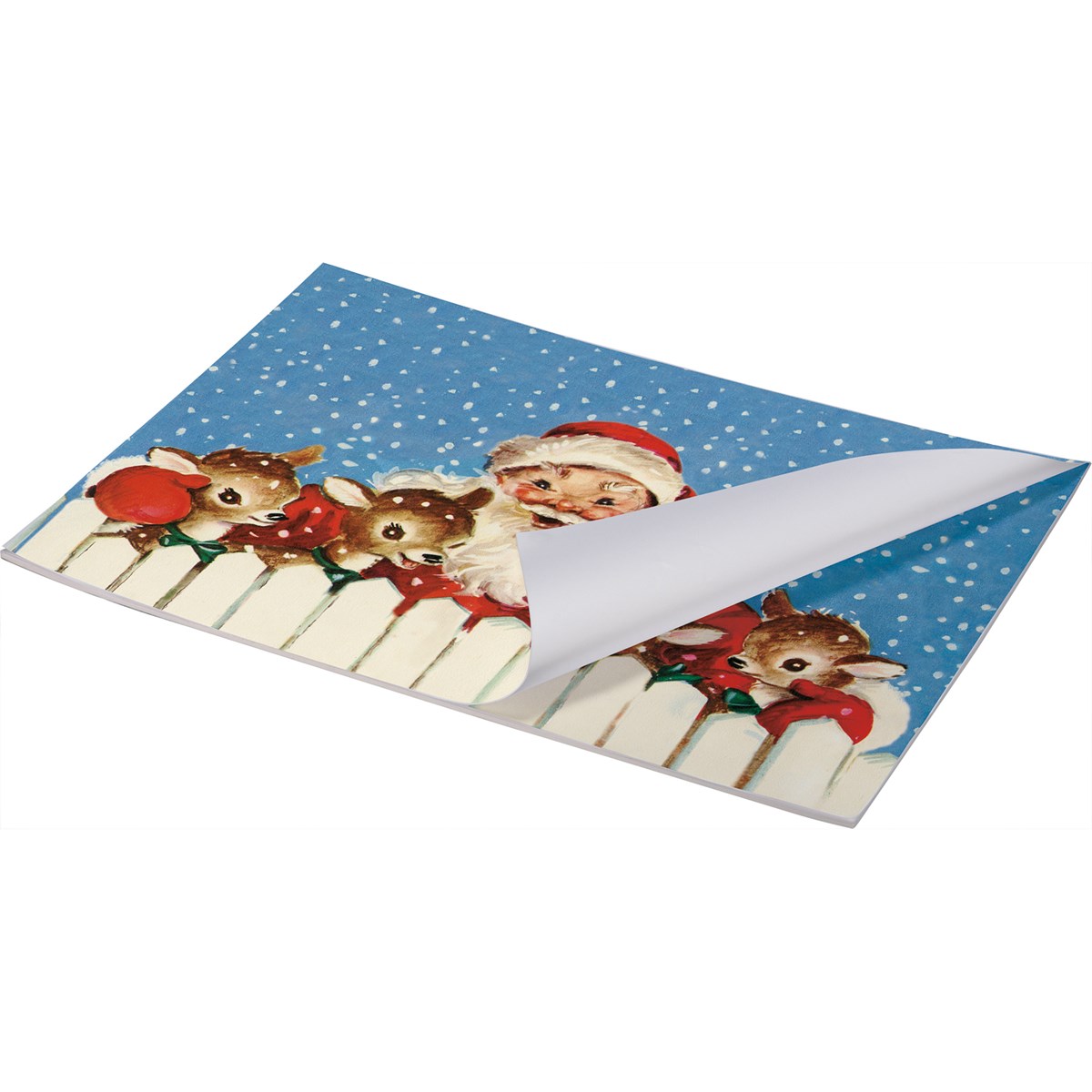 Santa & Reindeer Paper Placemat Pad - Paper