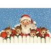 Santa & Reindeer Paper Placemat Pad - Paper