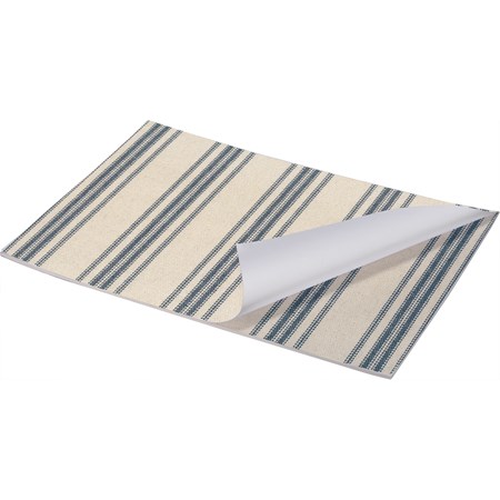 Paper Placemat Pad - Blue Stripe - 17.50" x 12" - Paper