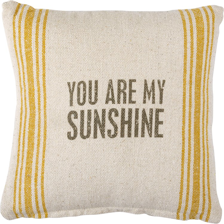 You Are My Sunshine Pillow - Cotton, Zipper