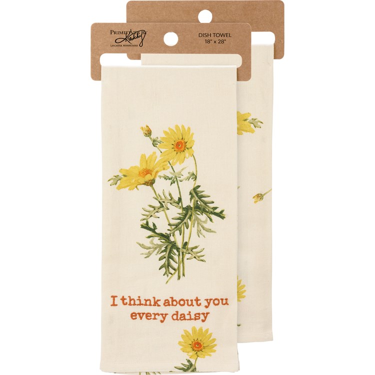 Simply Daisy 18 x 30 Traditional Floral Floral Print Kitchen Towel 