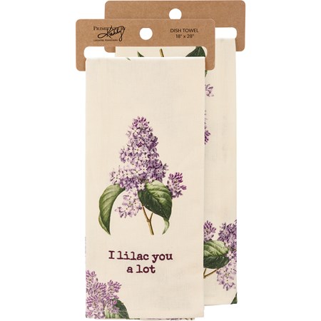Kitchen Towel - I Lilac You A Lot - 18" x 28" - Cotton Linen
