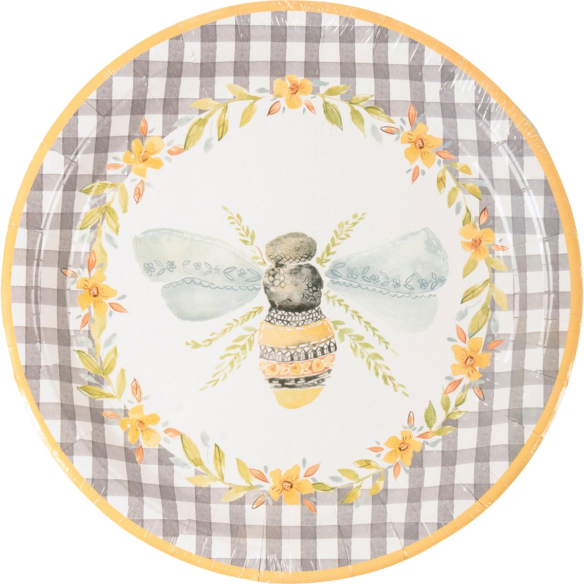 Large Bee Paper Plates - Paper