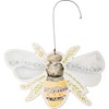 Floral Bees Ornament Set - Wood, Paper, Wire