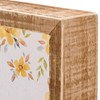 Floral Have A Beeutiful Day Inset Box Sign - Wood, Paper