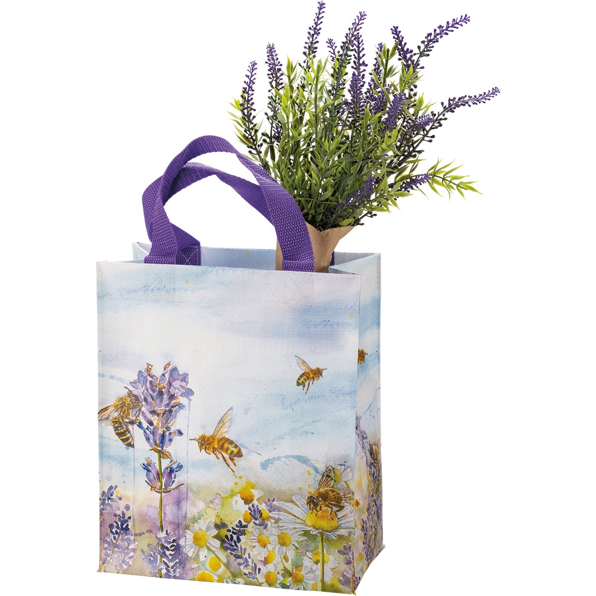 Daily Tote - Lavender - 8.75" x 10.25" x 4.75" - Post-Consumer Material, Nylon