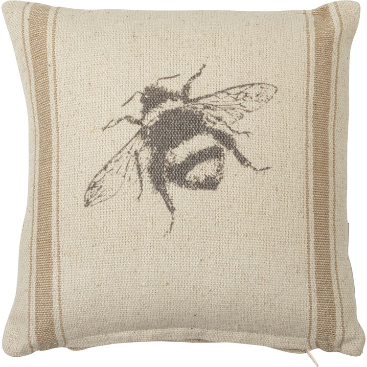 Bee Pillow - Cotton, Zipper