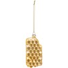 Honeycomb Glass Ornament - Glass, Metal, Glitter