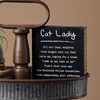 Cat Lady Block Sign - Wood