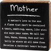 Mother Block Sign - Wood