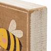 Rustic Bee Kind Block Sign - Wood, Paper