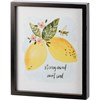 Strong Mind Sweet Soul Inset Box Sign - Wood, Paper