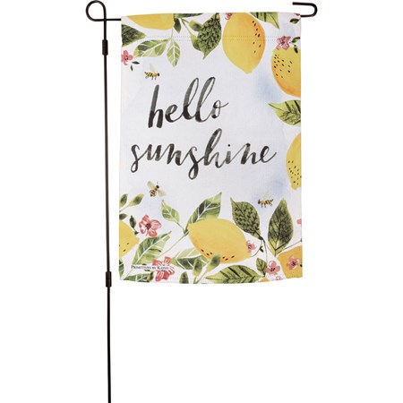 Garden Flag - Hello Sunshine - 12" x 18" - Polyester