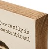 Our Family Is Scentsational Block Sign - Wood, Paper