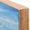 Wish Pouf Box Sign - Wood