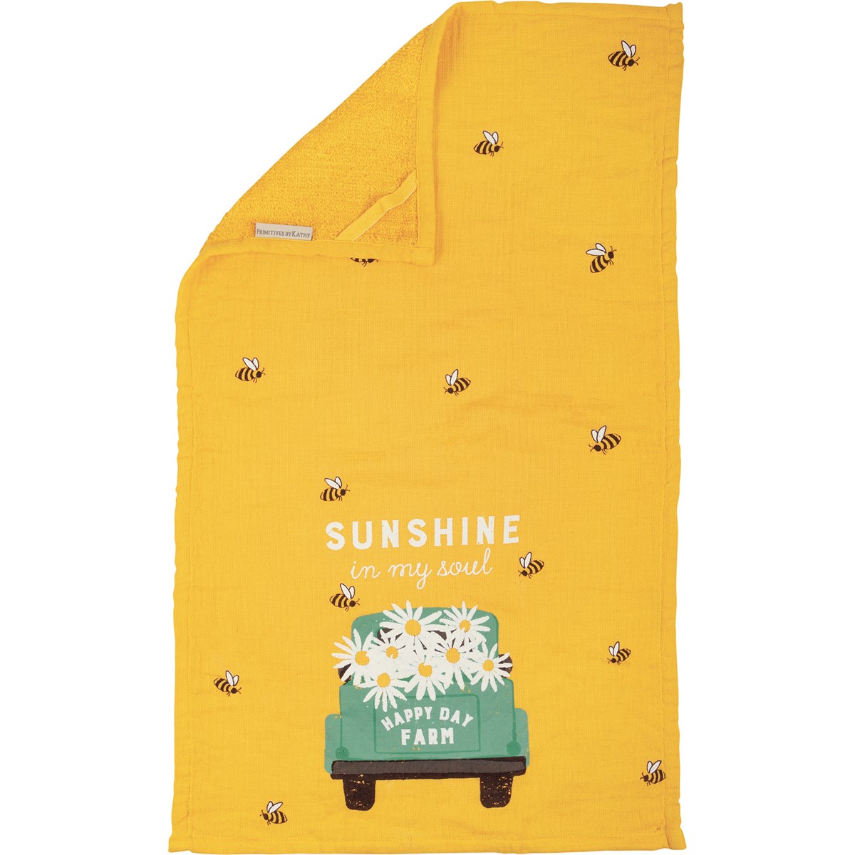 Hand Towel - Sunshine In My Soul - 16" x 28" - Cotton, Terrycloth