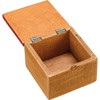 Hinged Box - Heart - 4" x 4" x 2.75" - Wood, Metal