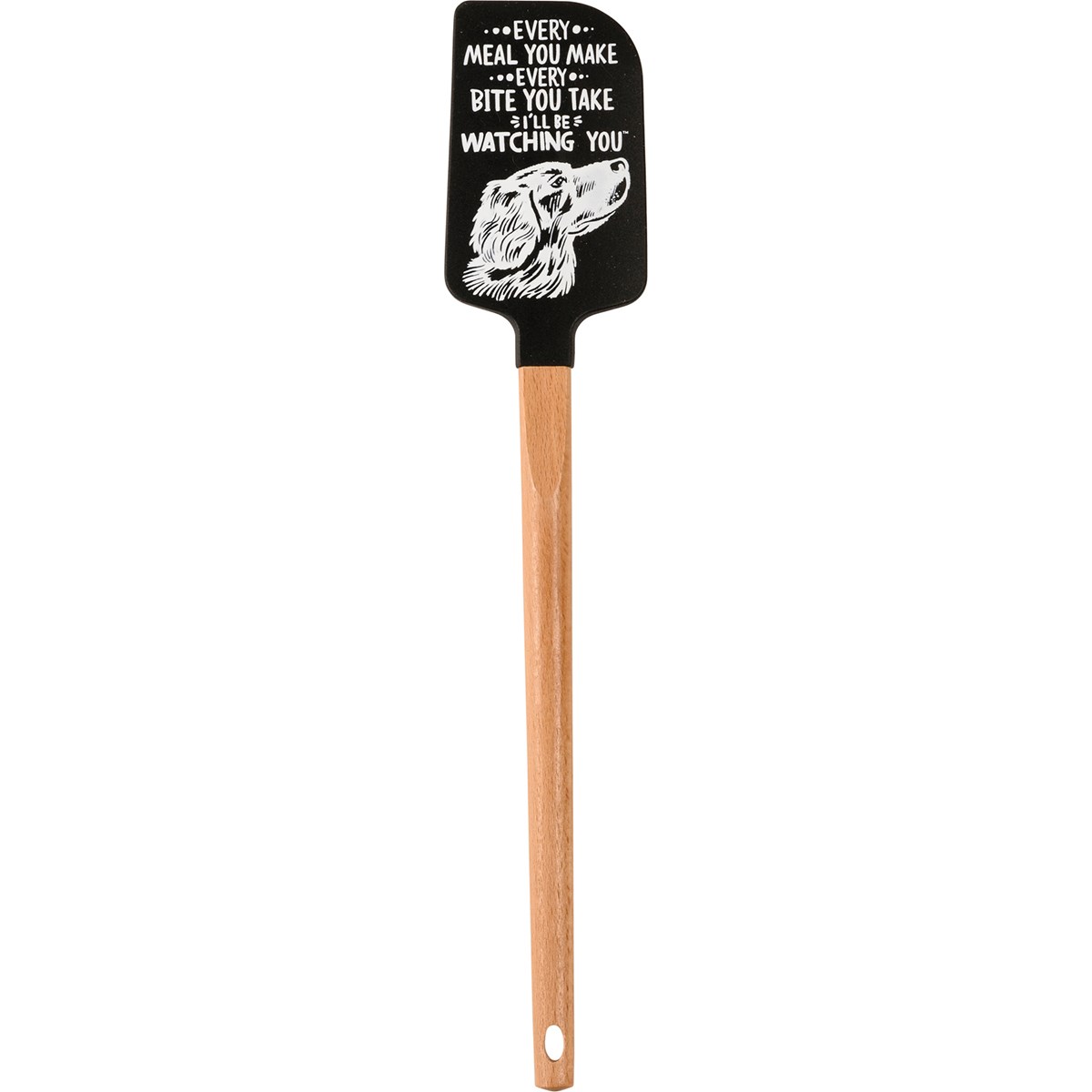 Every Bite You Take I'll Be Watching You Spatula - Silicone, Wood