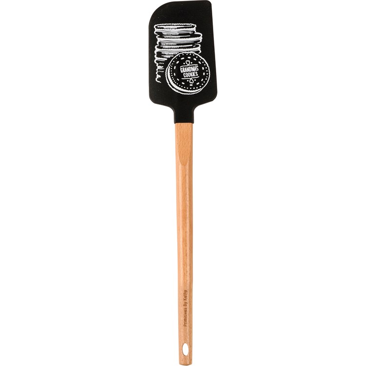 Spatula - One Cookie At A Time - 2.50" x 13" x 0.50" - Silicone, Wood