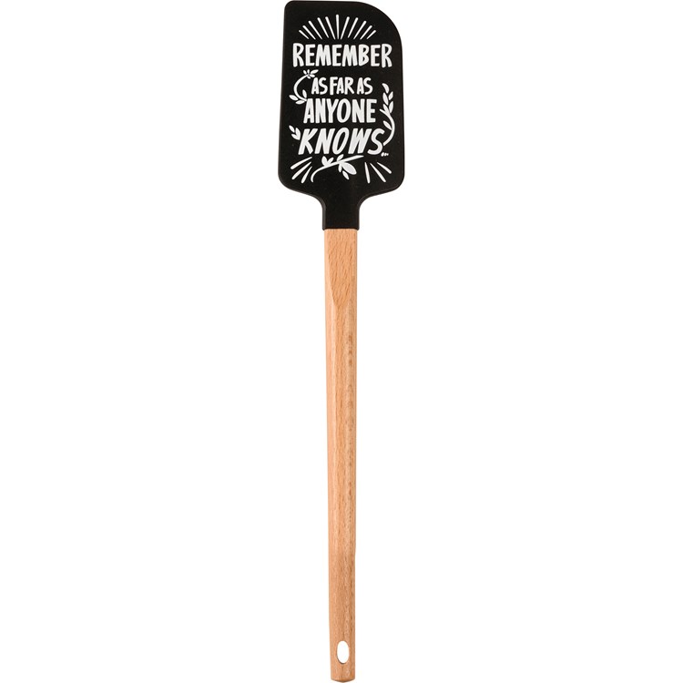 Spatula - Remember As Far As Anyone Knows - 2.50" x 13" x 0.50" - Silicone, Wood