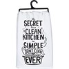 Kitchen Towel - Simple Don't Cook Ever - 28" x 28" - Cotton
