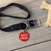 Wild Child Collar Charm - Metal, Enamel, Paper