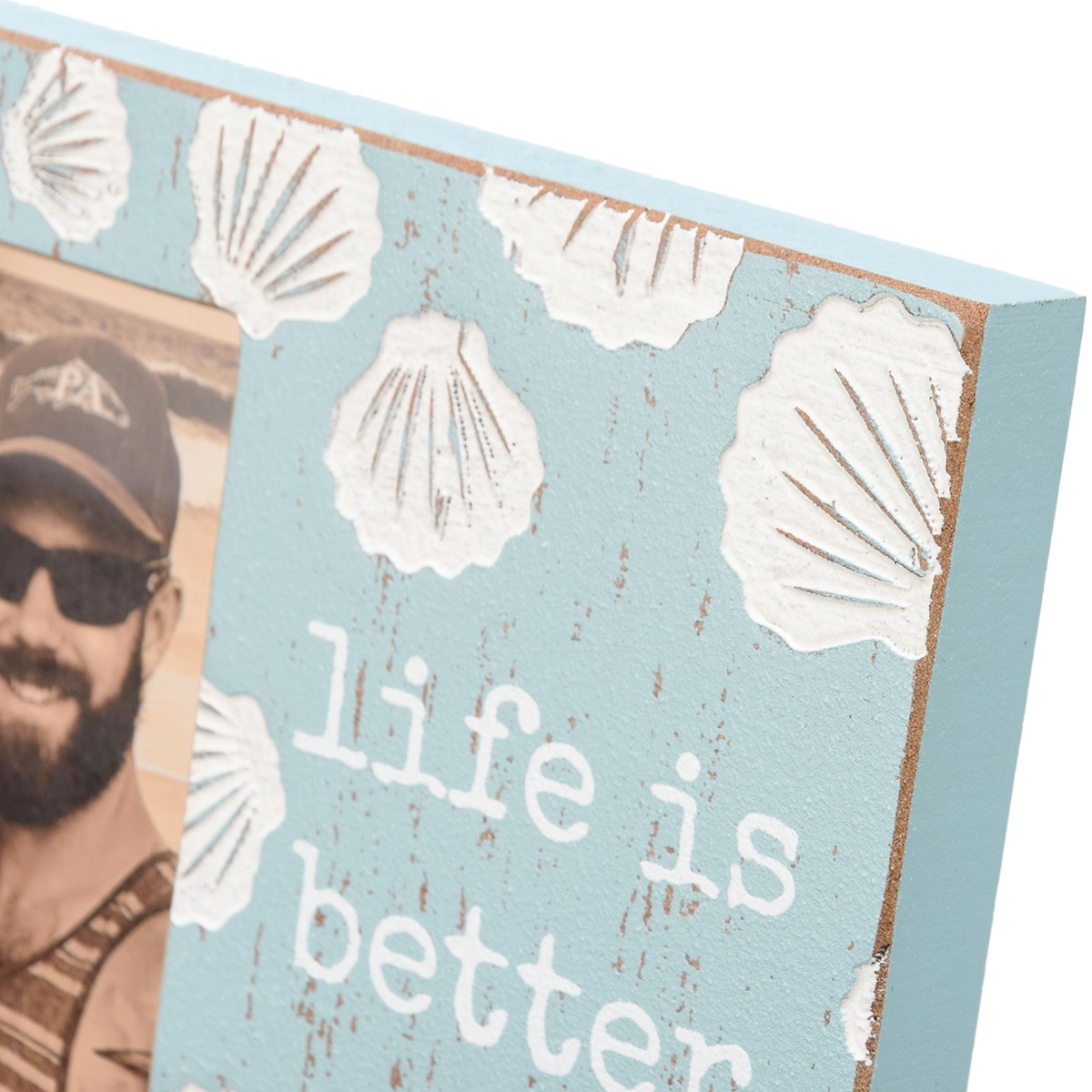 Life Is Better With Sandy Toes Photo Frame - Wood, Glass, Metal