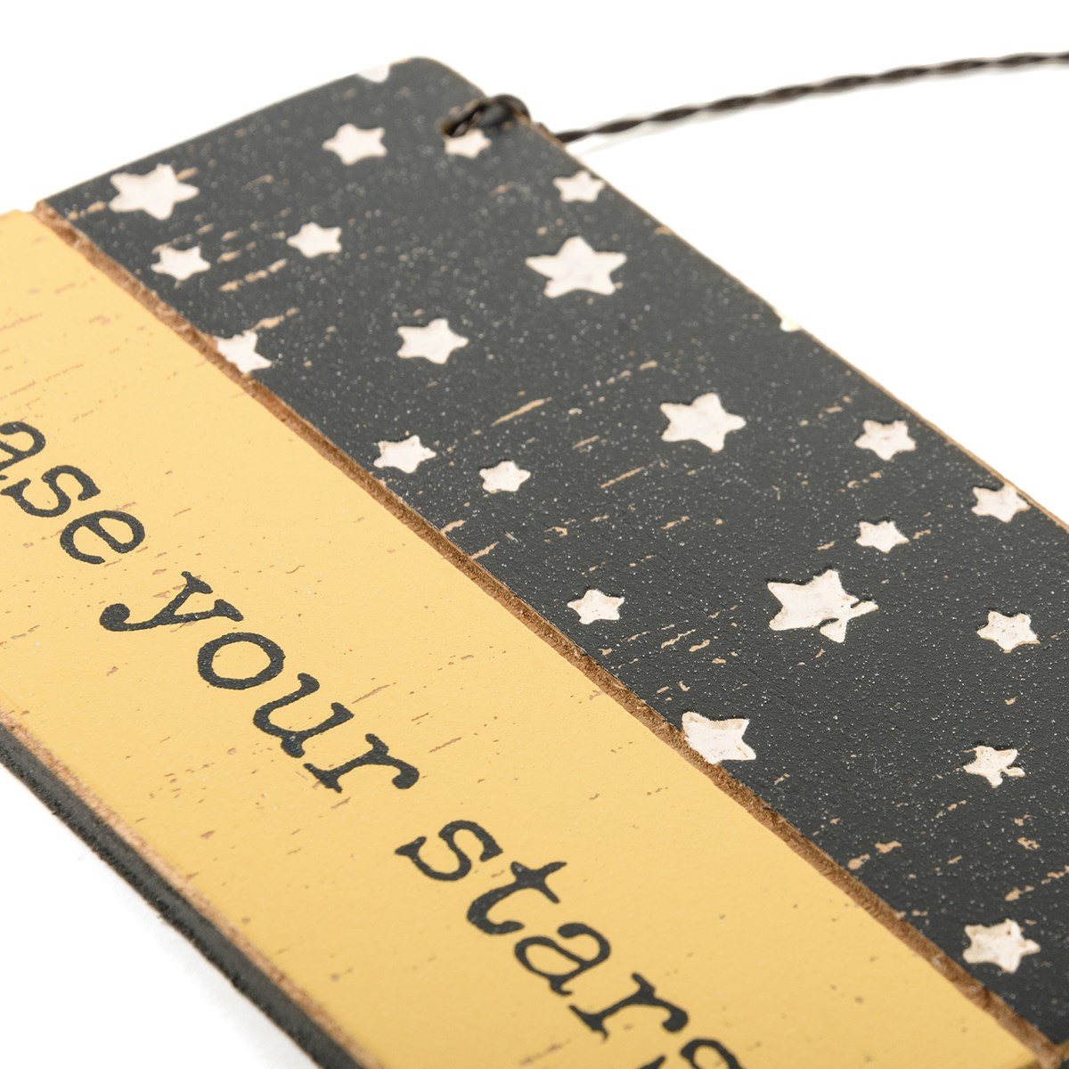 Ornament - Chase Your Stars - 5" x 3" x 0.25" - Wood