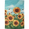 Garden Flag - Sunflower - 12" x 18" - Polyester