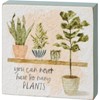 Plant Life Block Sign Set - Wood, Paper